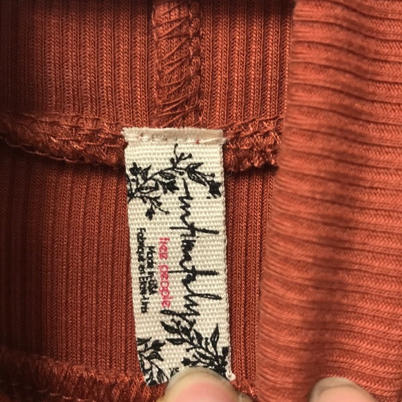 WOOW! NWOT FREE PEOPLE Burnt Orange Bodysuit sz XS - Picture 2 of 4